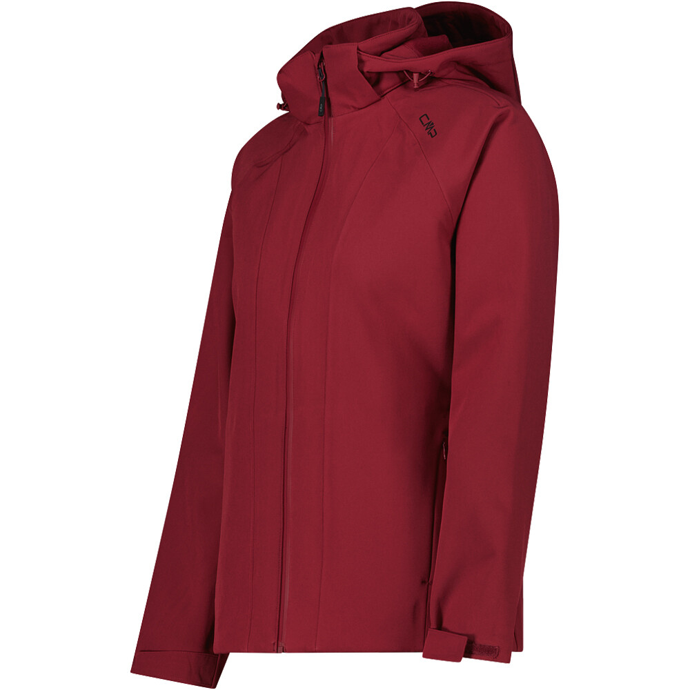 Cmp chaqueta softshell mujer WOMAN JACKET ZIP HOOD vista detalle