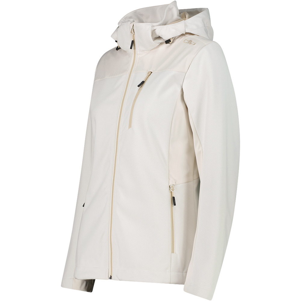 Cmp chaqueta softshell mujer WOMAN JACKET ZIP HOOD vista detalle
