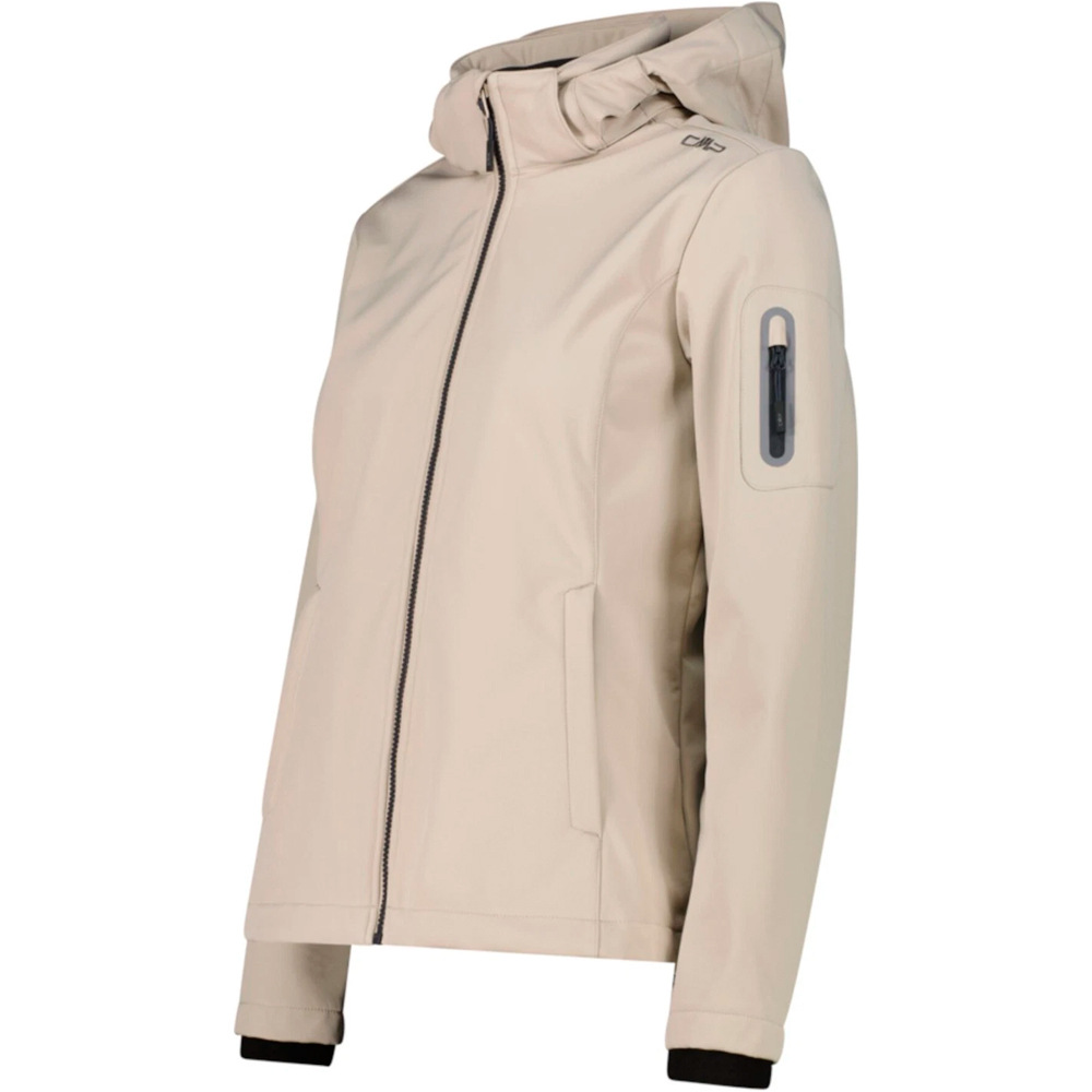 Cmp chaqueta softshell mujer WOMAN JACKET ZIP HOOD vista detalle