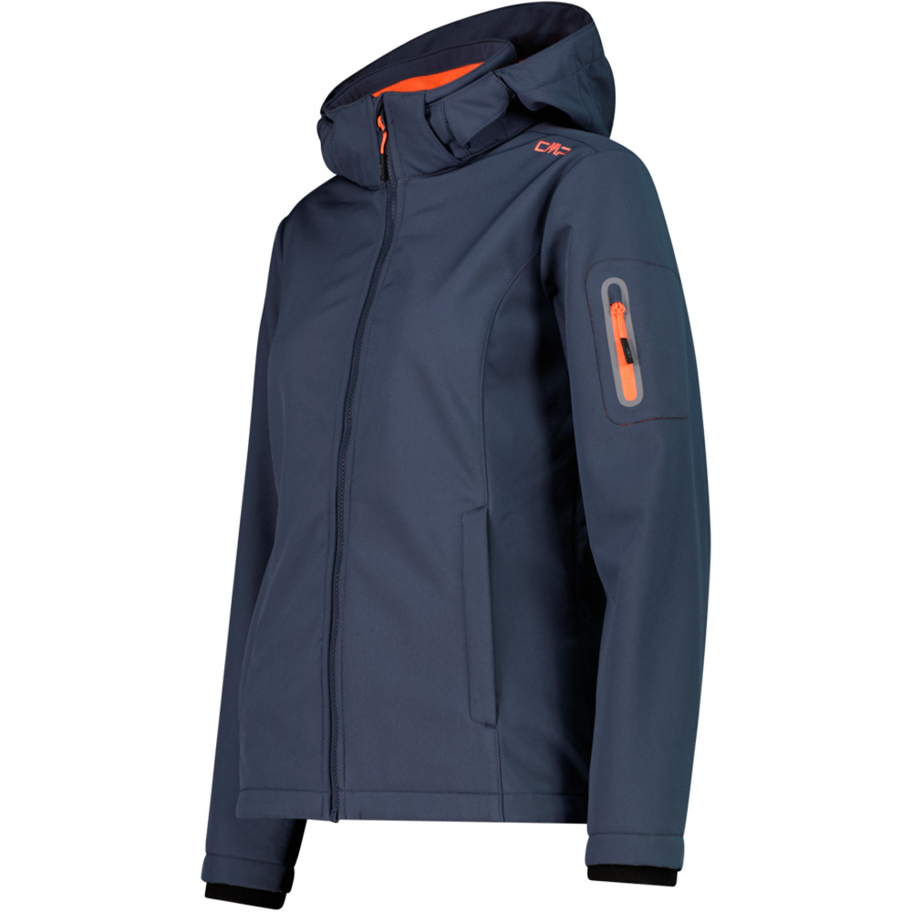 Cmp chaqueta softshell mujer WOMAN JACKET ZIP HOOD vista detalle