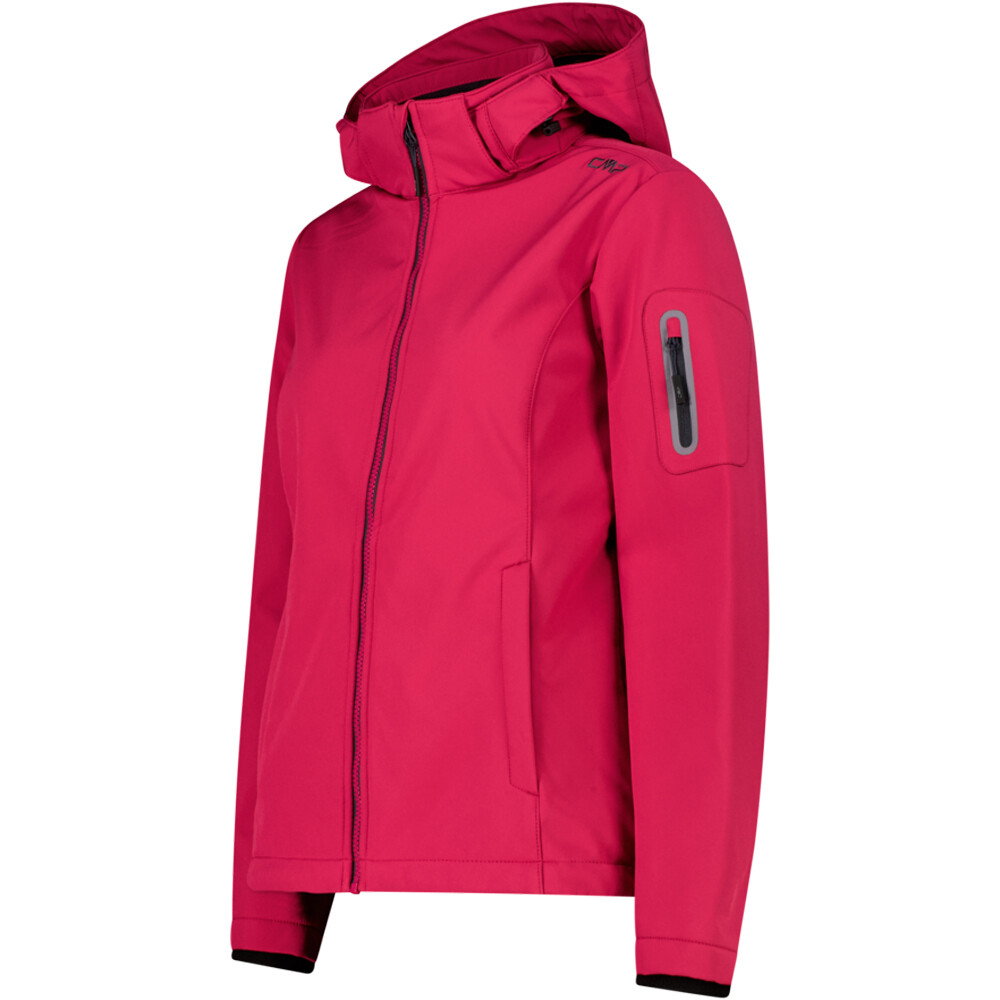 Cmp chaqueta softshell mujer WOMAN JACKET ZIP HOOD vista detalle