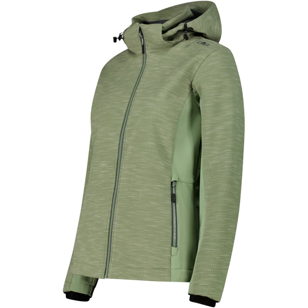 Cmp chaqueta softshell mujer WOMAN JACKET ZIP HOOD vista detalle