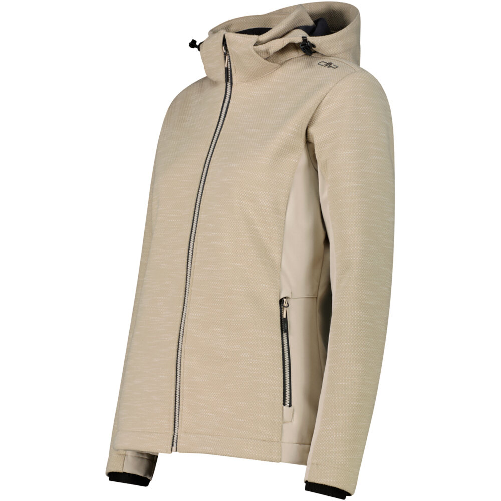 Cmp chaqueta softshell mujer WOMAN JACKET ZIP HOOD vista detalle