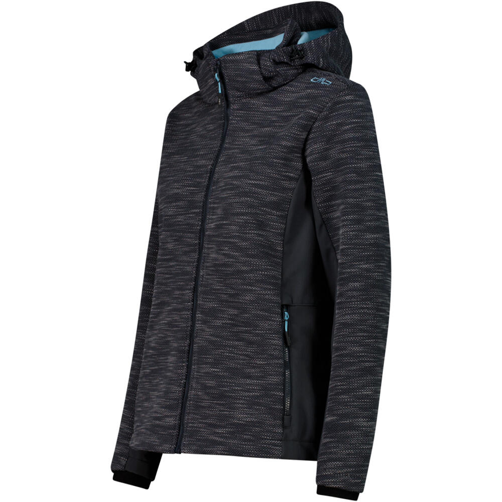 Cmp chaqueta softshell mujer WOMAN JACKET ZIP HOOD vista detalle
