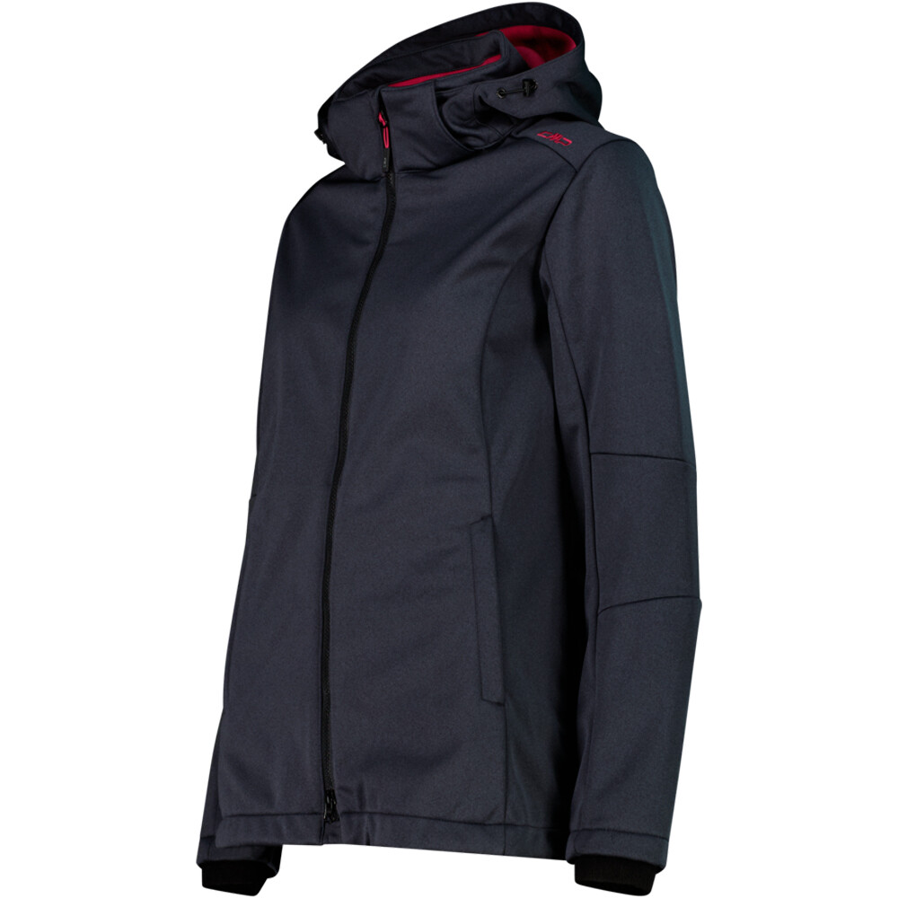 Cmp chaqueta softshell mujer WOMAN JACKET ZIP HOOD vista detalle