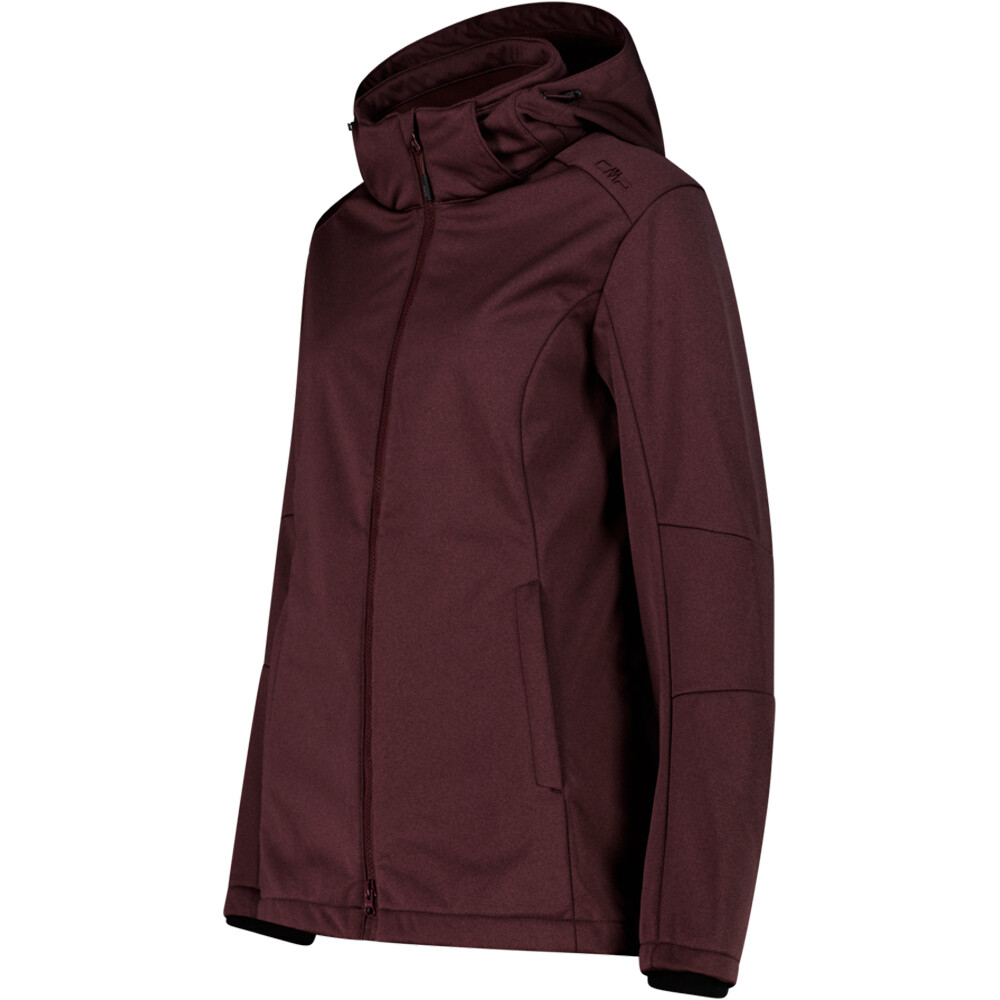 Cmp chaqueta softshell mujer WOMAN JACKET ZIP HOOD vista detalle