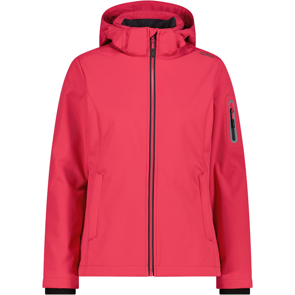 Cmp chaqueta softshell mujer WOMAN JACKET ZIP HOOD vista frontal