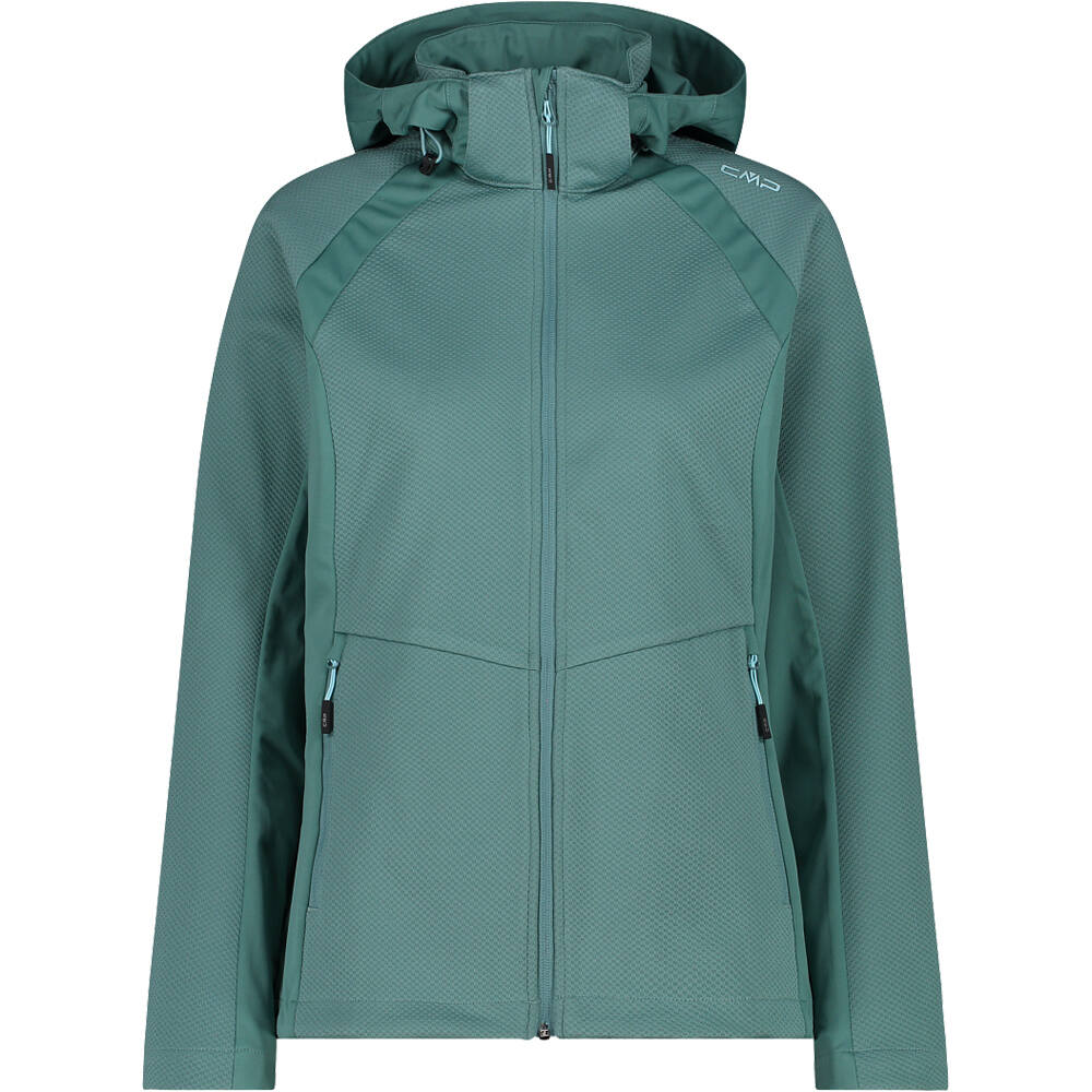Cmp chaqueta softshell mujer WOMAN JACKET ZIP HOOD vista frontal