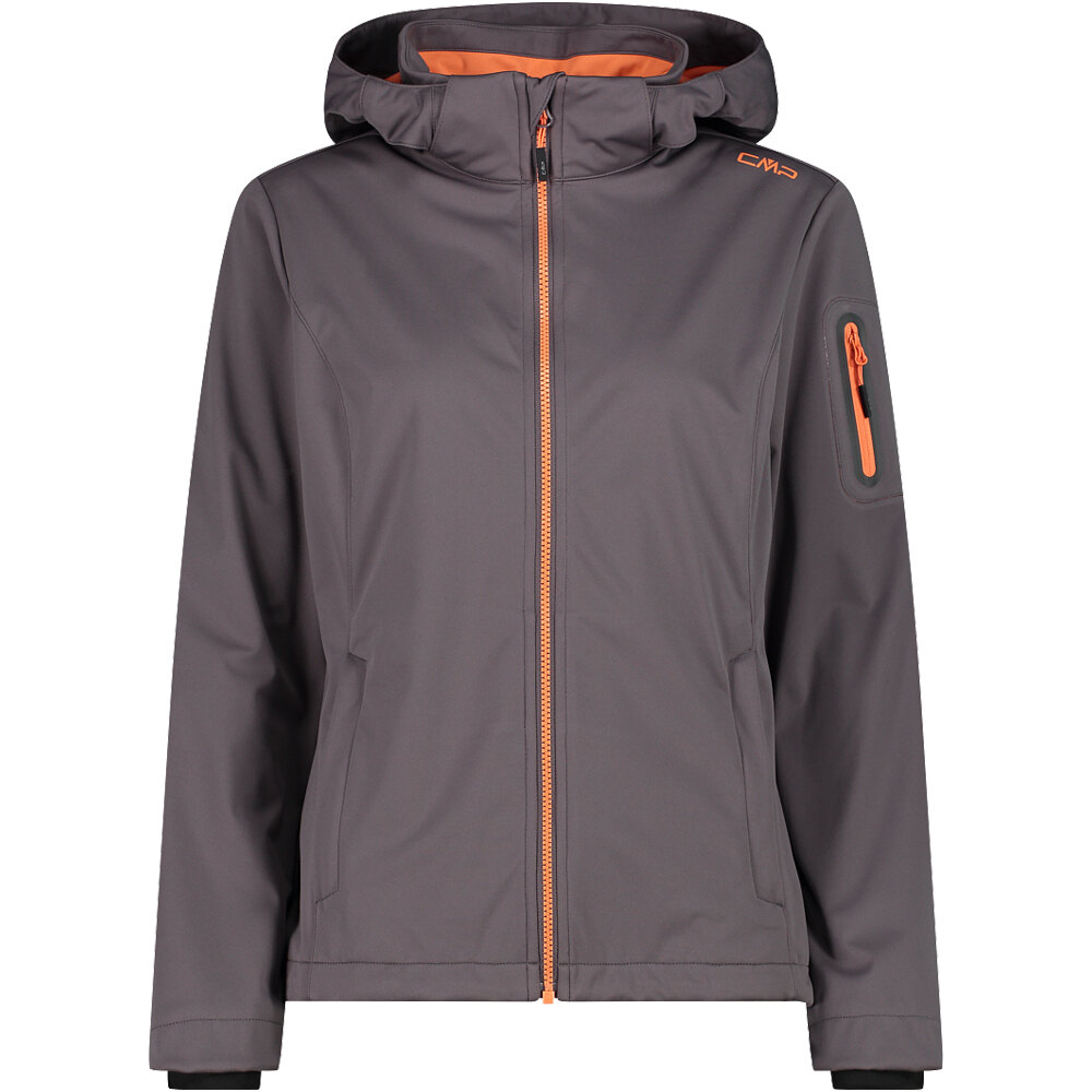 Cmp chaqueta softshell mujer WOMAN JACKET ZIP HOOD vista frontal