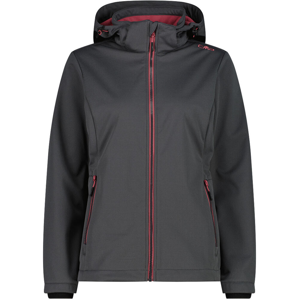 Cmp chaqueta softshell mujer WOMAN JACKET ZIP HOOD vista frontal