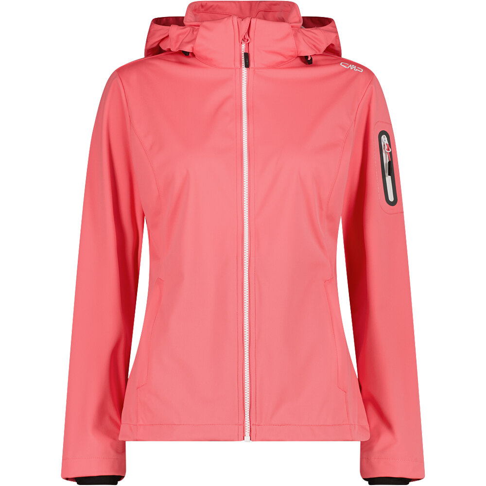 Cmp chaqueta softshell mujer WOMAN JACKET ZIP HOOD vista frontal