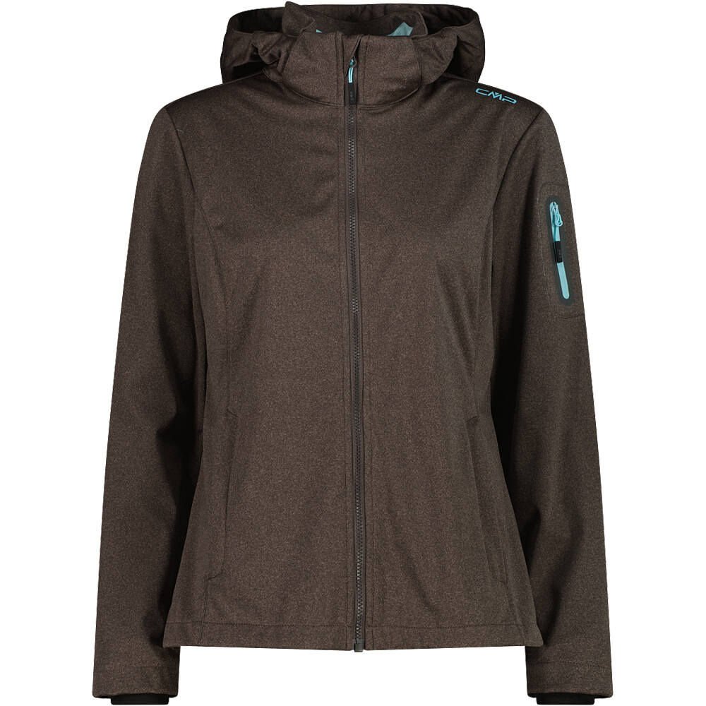 Cmp chaqueta softshell mujer WOMAN JACKET ZIP HOOD vista frontal