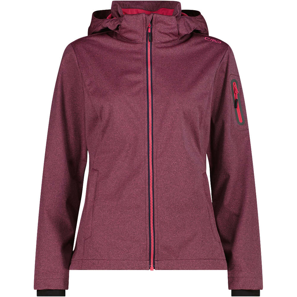 Cmp chaqueta softshell mujer WOMAN JACKET ZIP HOOD vista frontal