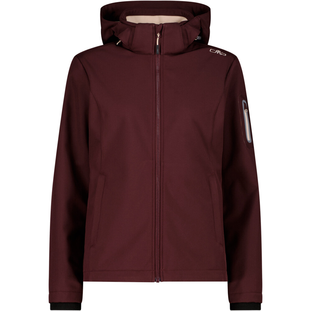 Cmp chaqueta softshell mujer WOMAN JACKET ZIP HOOD vista frontal