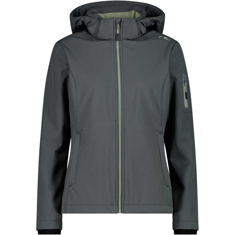 Cmp chaqueta softshell mujer WOMAN JACKET ZIP HOOD vista frontal