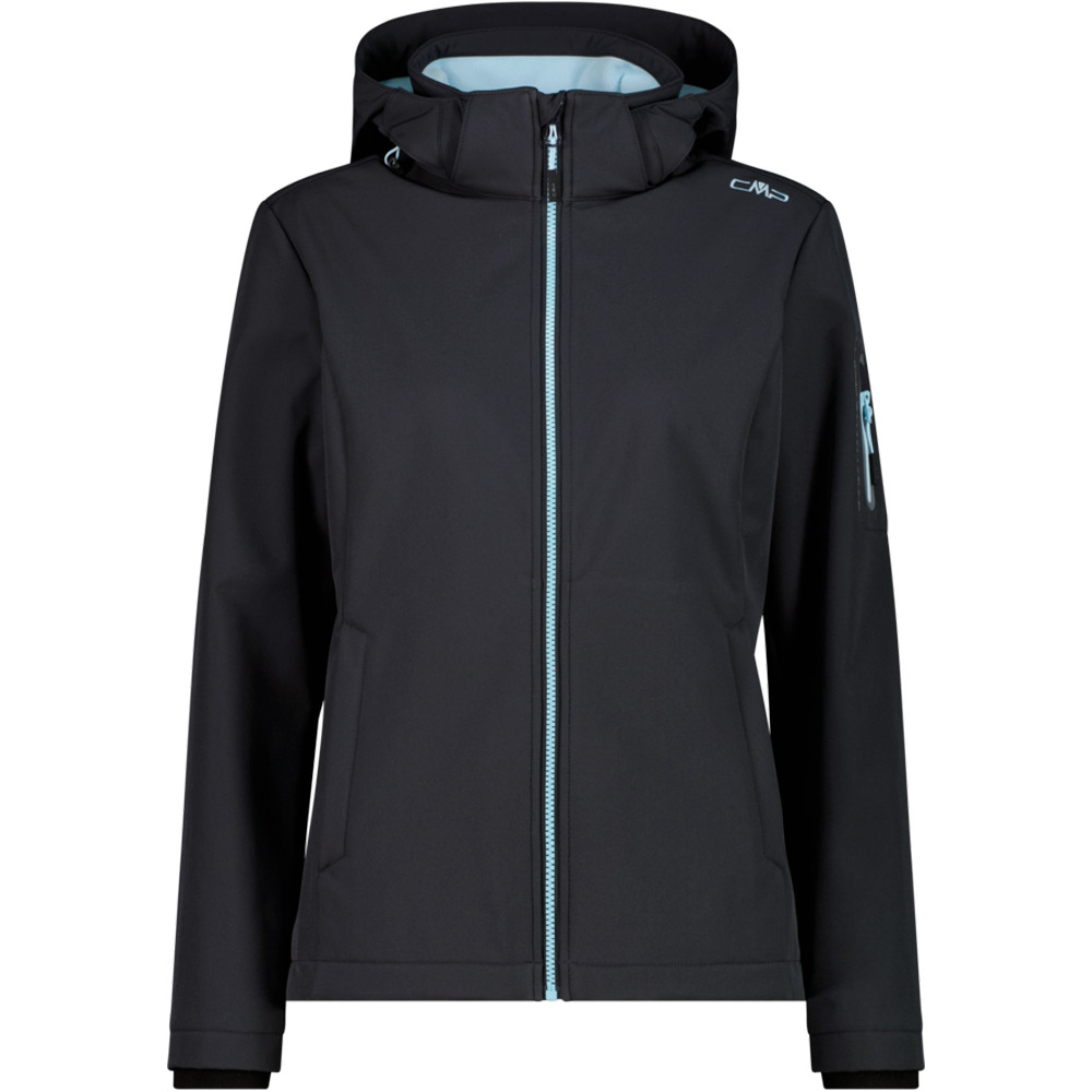 Cmp chaqueta softshell mujer WOMAN JACKET ZIP HOOD vista frontal