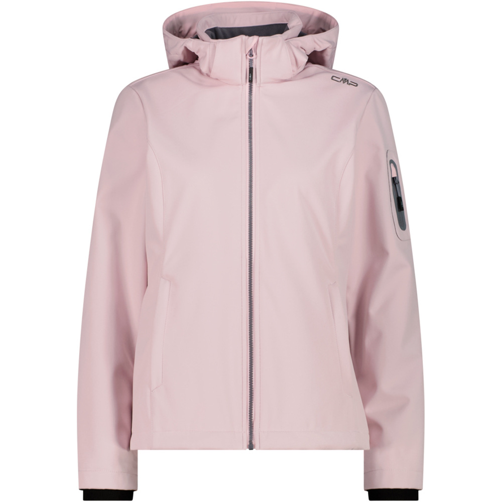 Cmp chaqueta softshell mujer WOMAN JACKET ZIP HOOD vista frontal