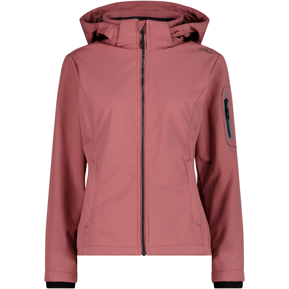 Cmp chaqueta softshell mujer WOMAN JACKET ZIP HOOD vista frontal