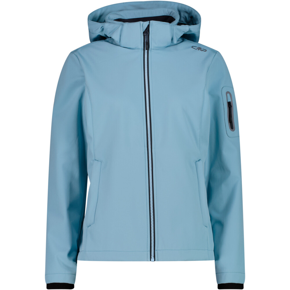 Cmp chaqueta softshell mujer WOMAN JACKET ZIP HOOD vista frontal