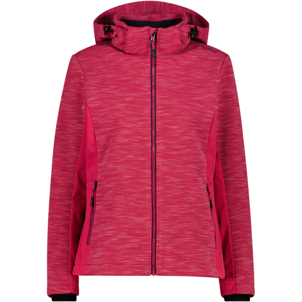 Cmp chaqueta softshell mujer WOMAN JACKET ZIP HOOD vista frontal