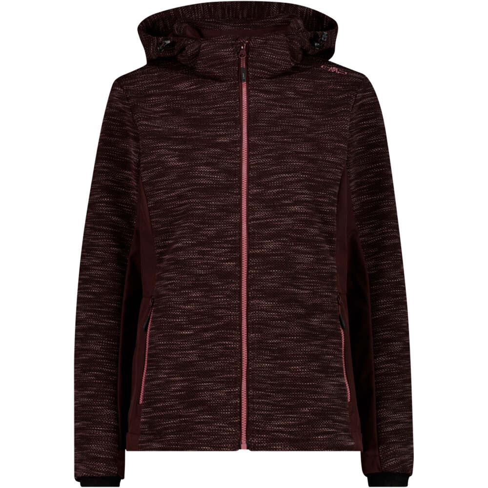 Cmp chaqueta softshell mujer WOMAN JACKET ZIP HOOD vista frontal