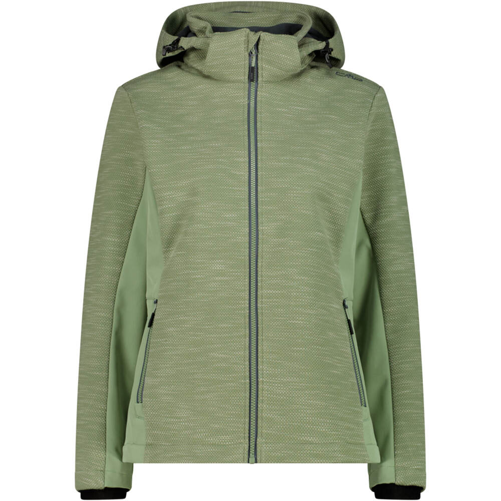 Cmp chaqueta softshell mujer WOMAN JACKET ZIP HOOD vista frontal