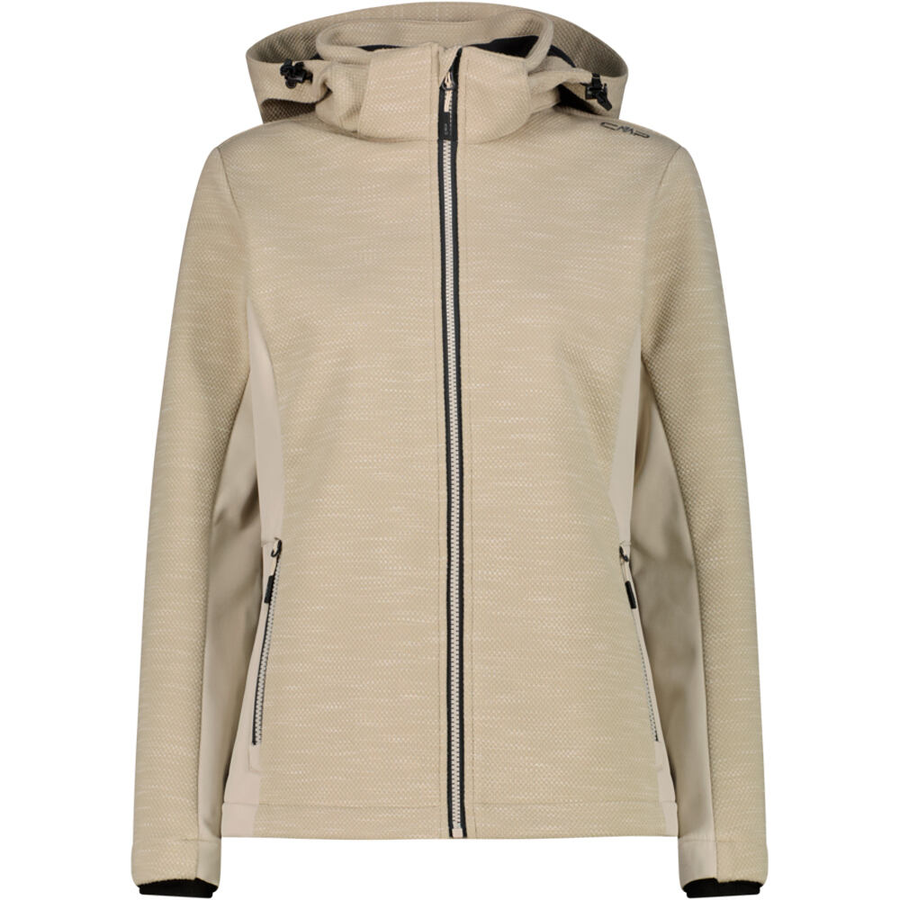 Cmp chaqueta softshell mujer WOMAN JACKET ZIP HOOD vista frontal