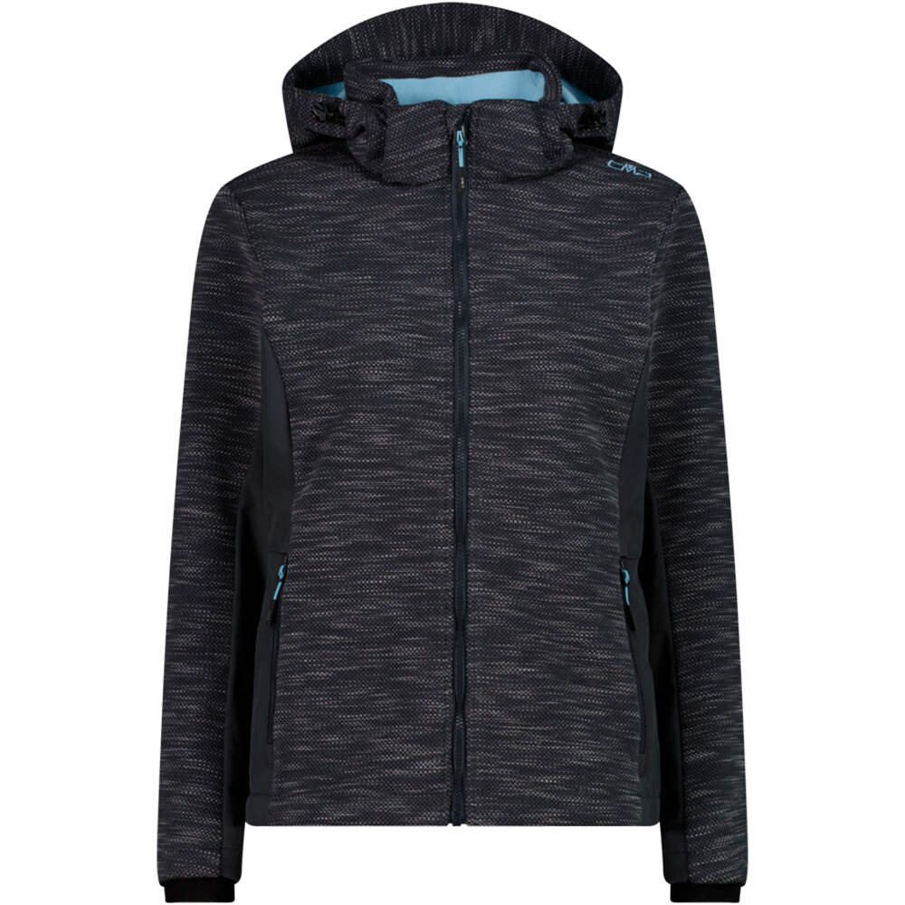 Cmp chaqueta softshell mujer WOMAN JACKET ZIP HOOD vista frontal