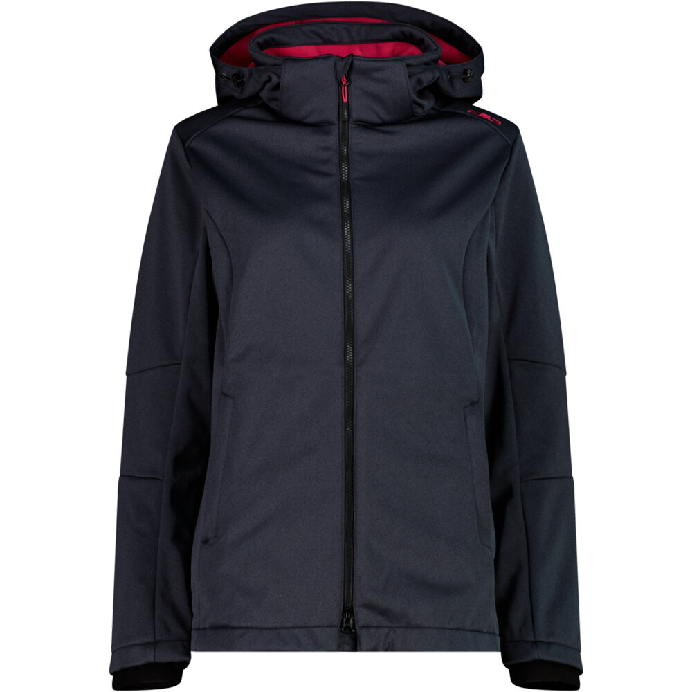Cmp chaqueta softshell mujer WOMAN JACKET ZIP HOOD vista frontal