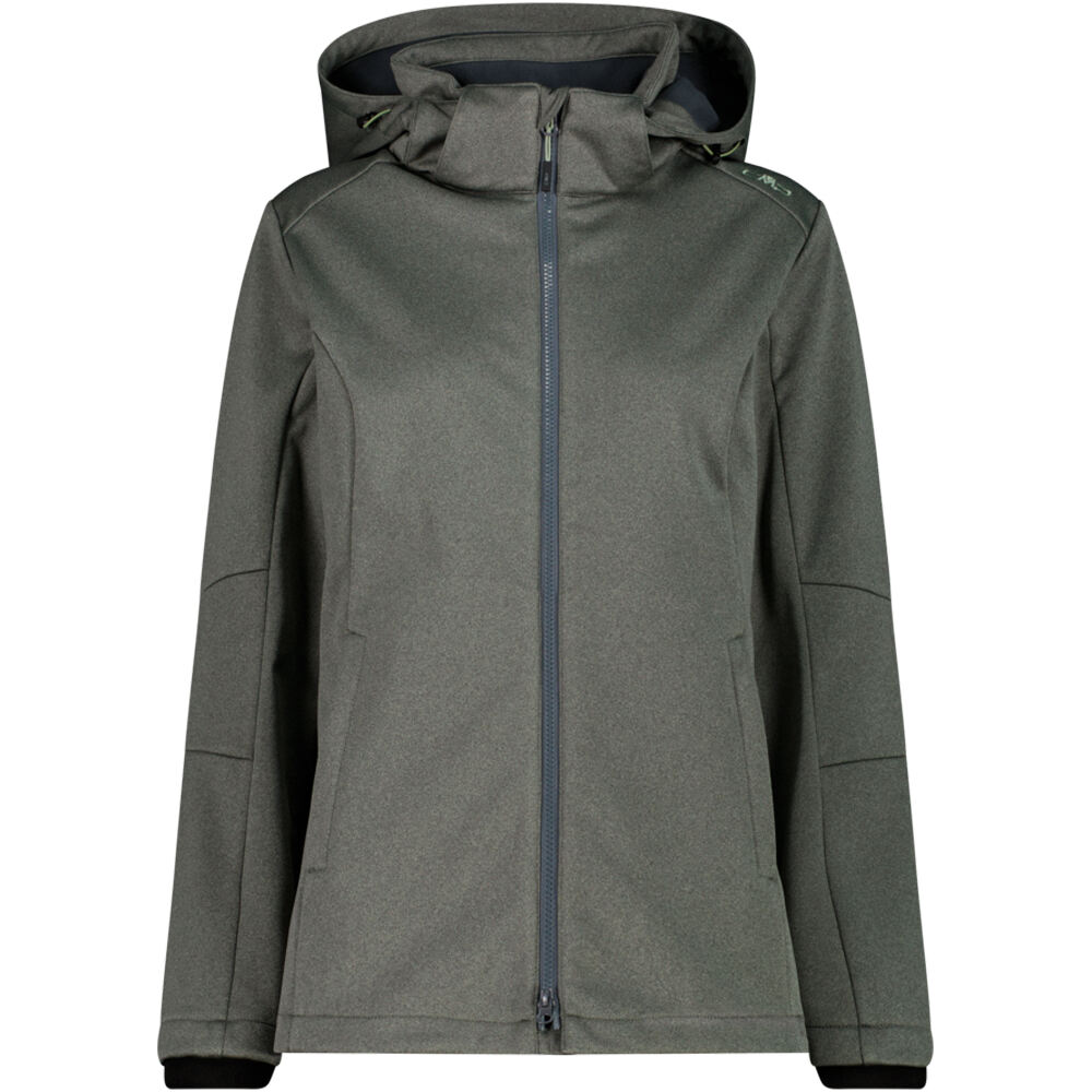 Cmp chaqueta softshell mujer WOMAN JACKET ZIP HOOD vista frontal