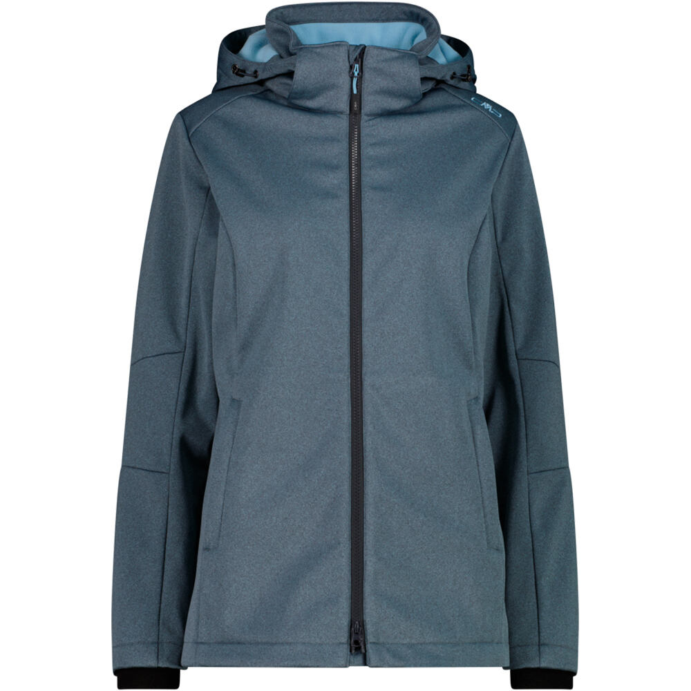 Cmp chaqueta softshell mujer WOMAN JACKET ZIP HOOD vista frontal