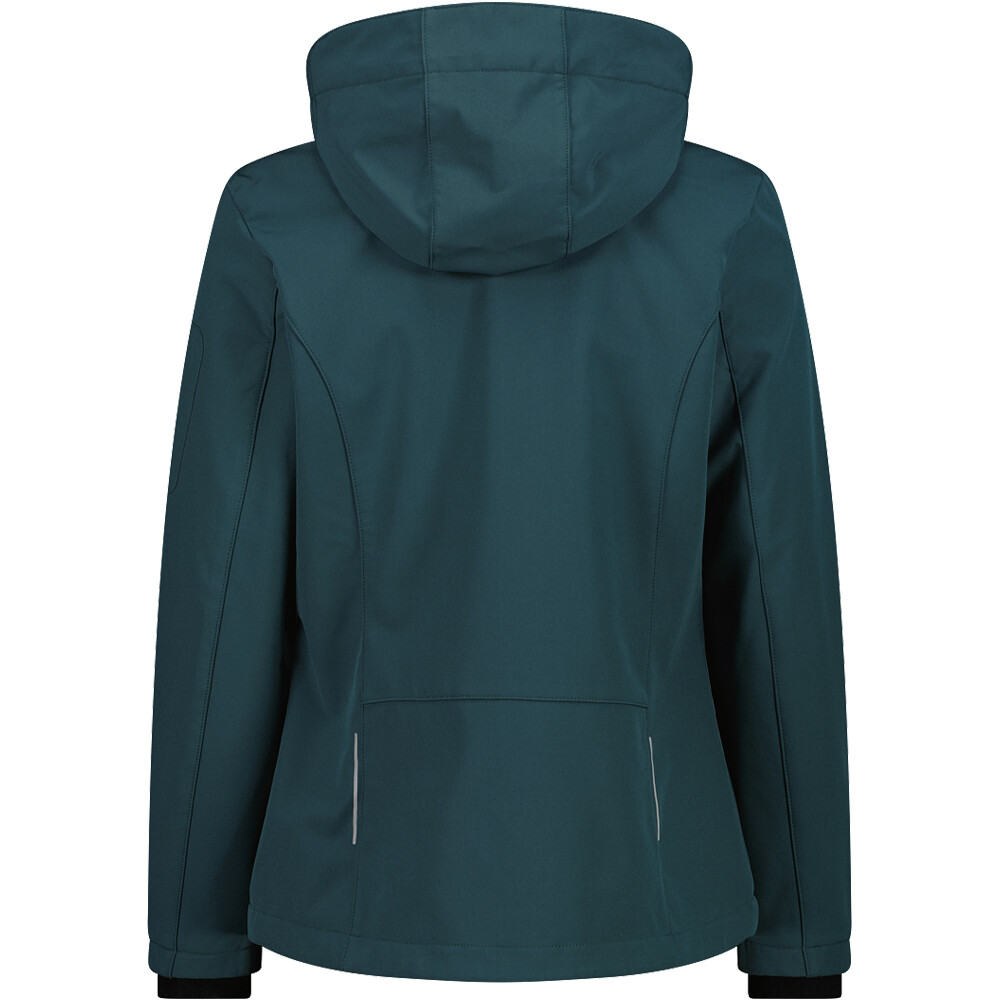 Cmp chaqueta softshell mujer WOMAN JACKET ZIP HOOD vista trasera