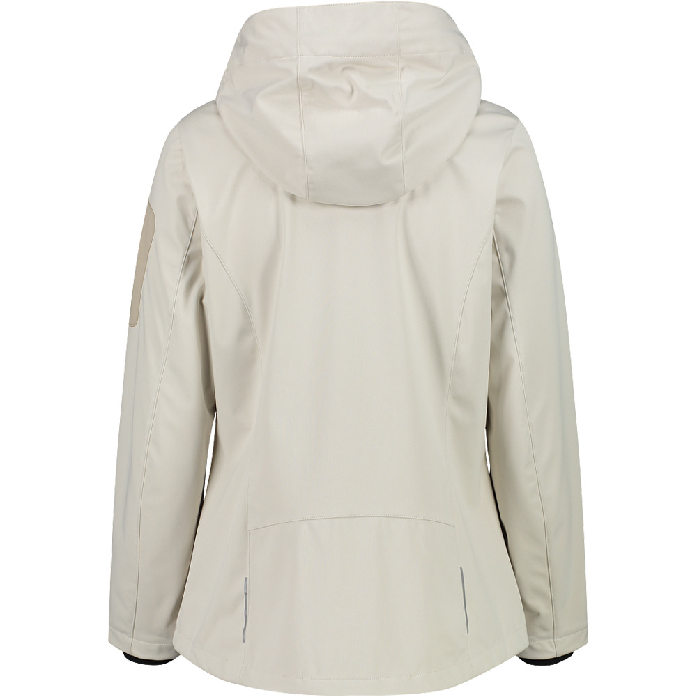 Cmp chaqueta softshell mujer WOMAN JACKET ZIP HOOD vista trasera