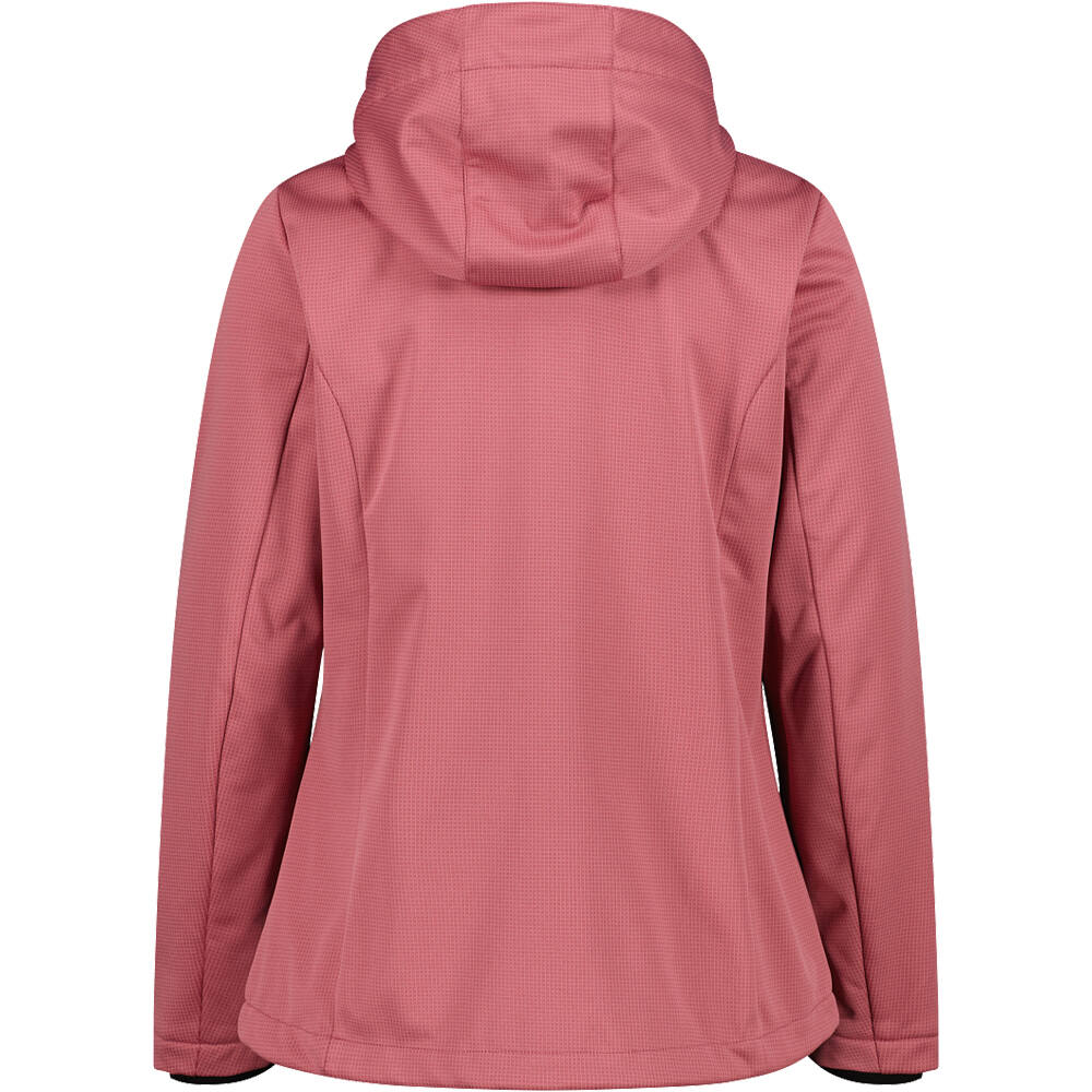 Cmp chaqueta softshell mujer WOMAN JACKET ZIP HOOD vista trasera