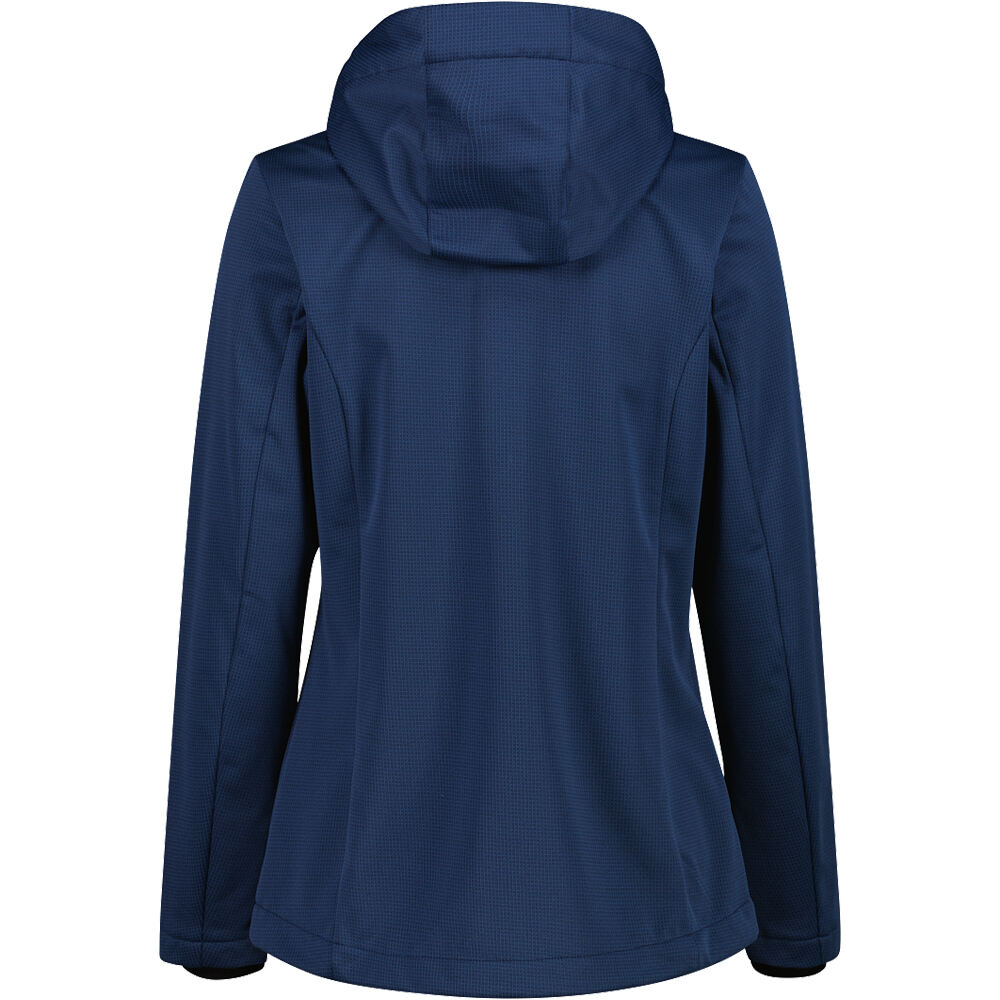 Cmp chaqueta softshell mujer WOMAN JACKET ZIP HOOD vista trasera