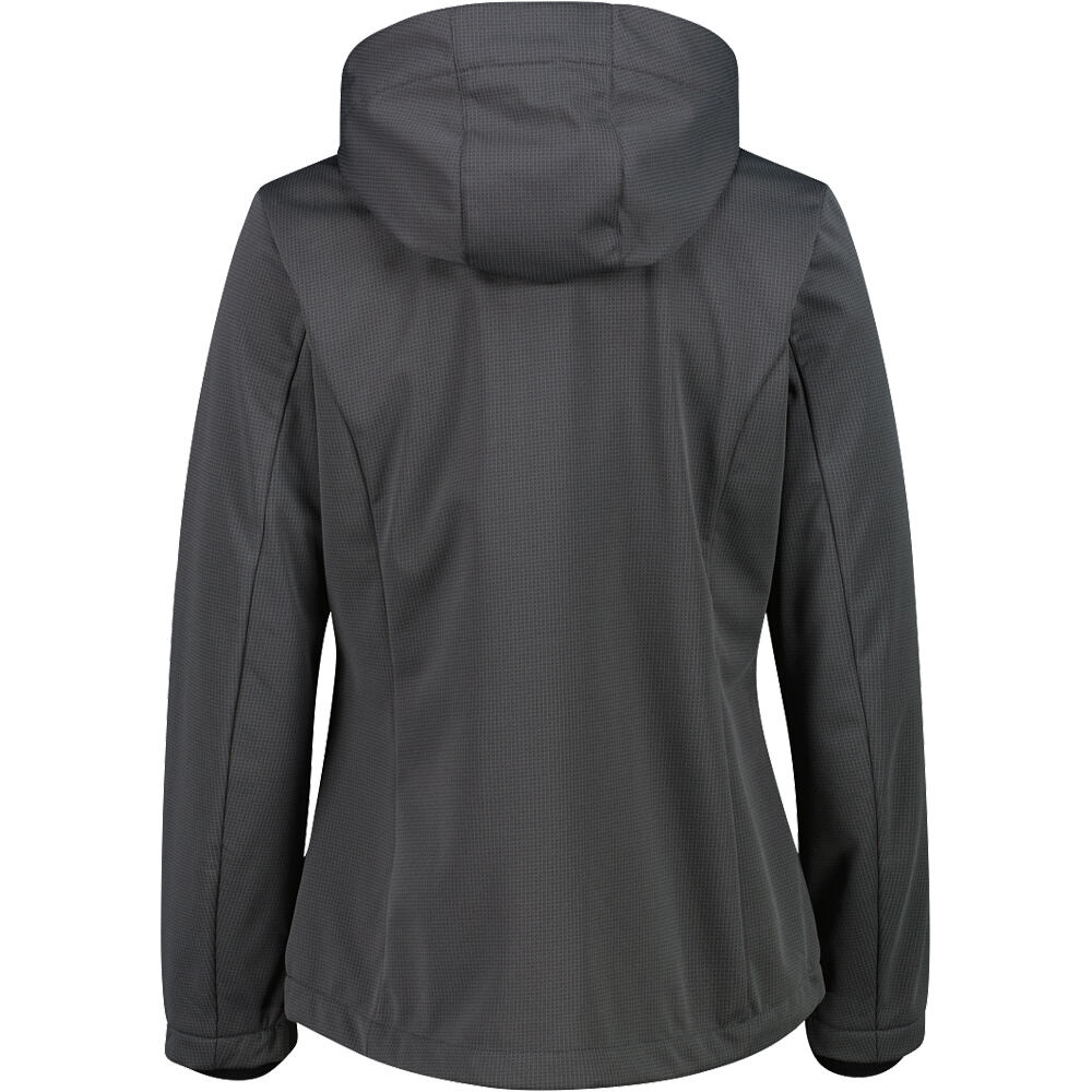 Cmp chaqueta softshell mujer WOMAN JACKET ZIP HOOD vista trasera