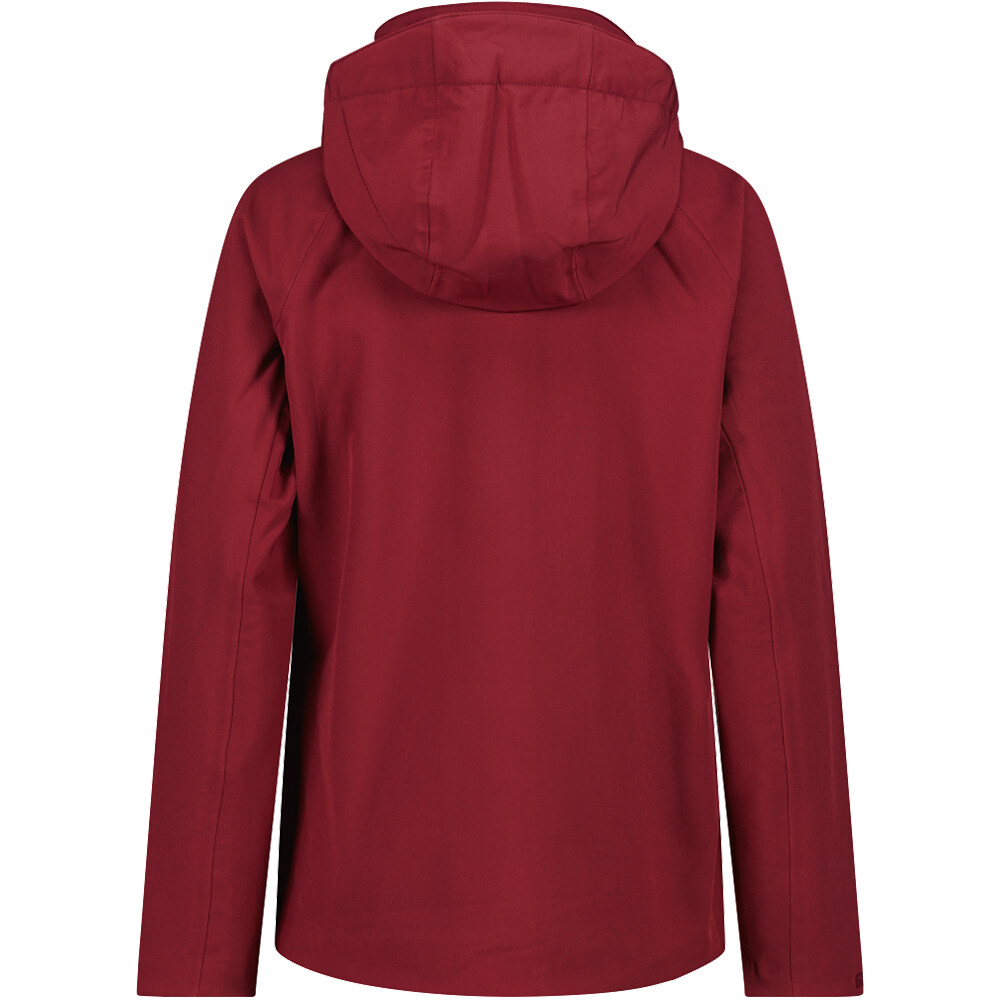 Cmp chaqueta softshell mujer WOMAN JACKET ZIP HOOD vista trasera