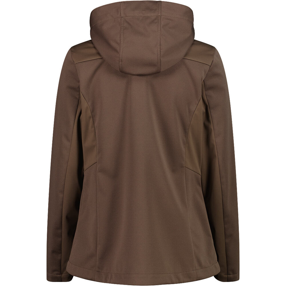Cmp chaqueta softshell mujer WOMAN JACKET ZIP HOOD vista trasera