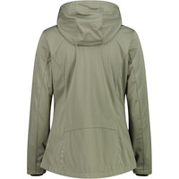 Cmp chaqueta softshell mujer WOMAN JACKET ZIP HOOD vista trasera