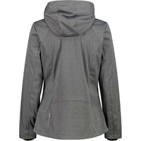 Cmp chaqueta softshell mujer WOMAN JACKET ZIP HOOD vista trasera