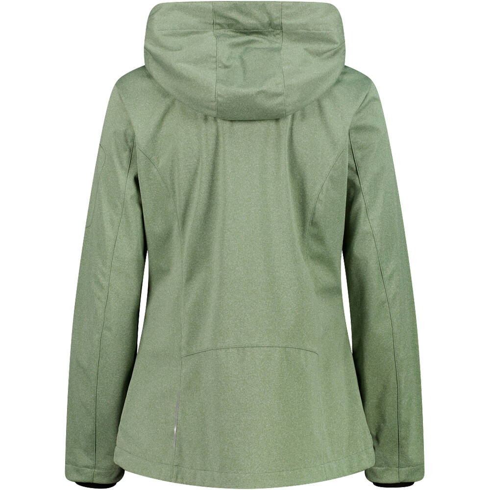 Cmp chaqueta softshell mujer WOMAN JACKET ZIP HOOD vista trasera