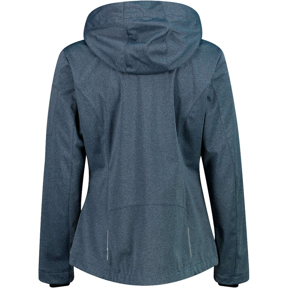 Cmp chaqueta softshell mujer WOMAN JACKET ZIP HOOD vista trasera