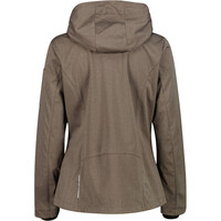Cmp chaqueta softshell mujer WOMAN JACKET ZIP HOOD vista trasera