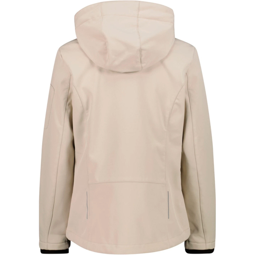 Cmp chaqueta softshell mujer WOMAN JACKET ZIP HOOD vista trasera
