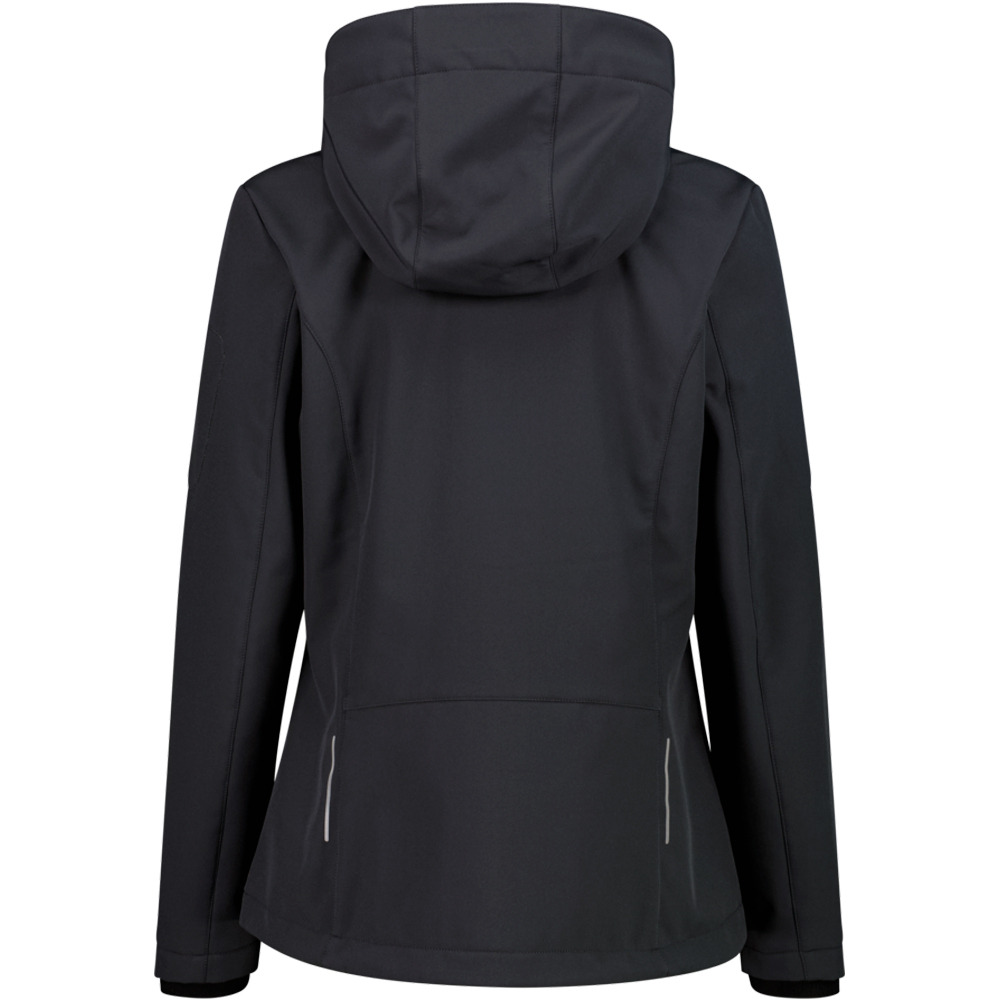 Cmp chaqueta softshell mujer WOMAN JACKET ZIP HOOD vista trasera