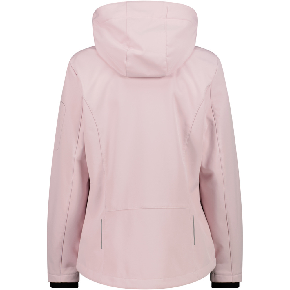 Cmp chaqueta softshell mujer WOMAN JACKET ZIP HOOD vista trasera