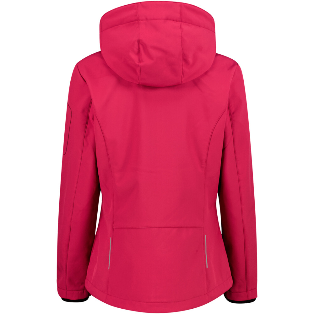Cmp chaqueta softshell mujer WOMAN JACKET ZIP HOOD vista trasera