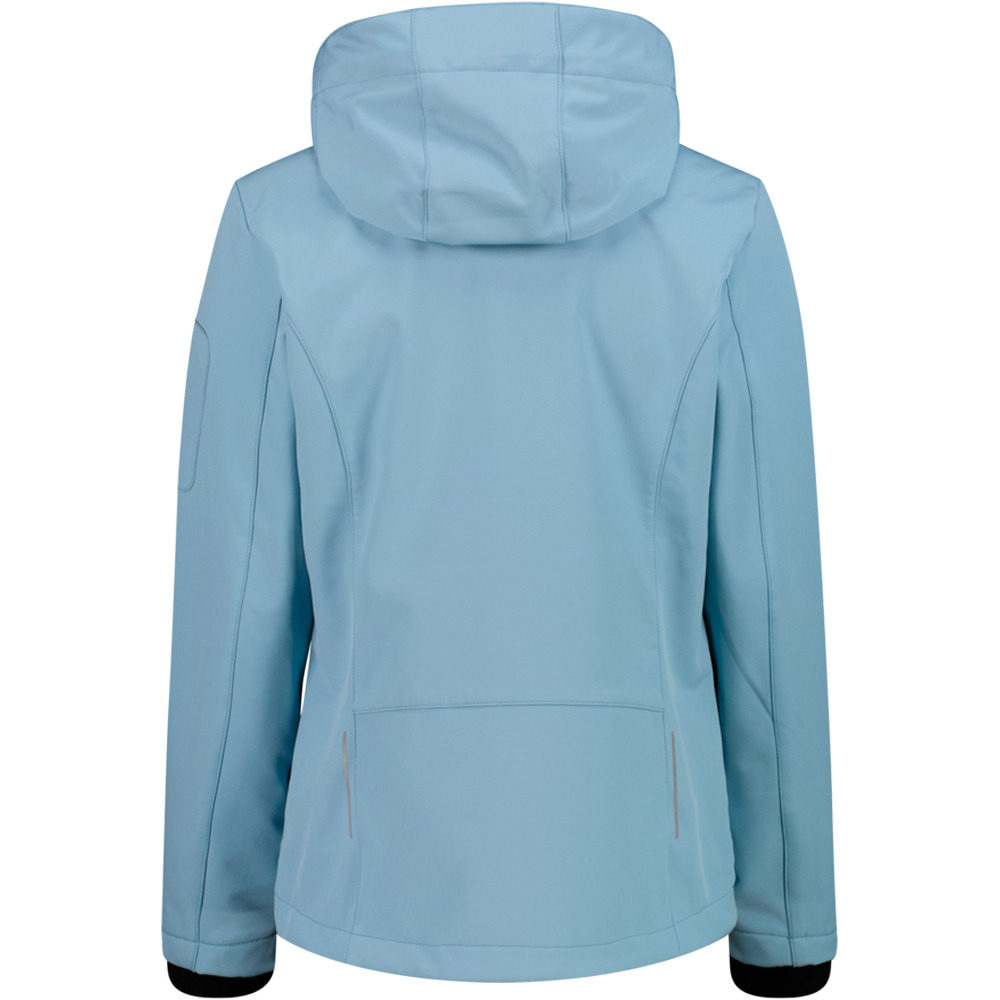 Cmp chaqueta softshell mujer WOMAN JACKET ZIP HOOD vista trasera