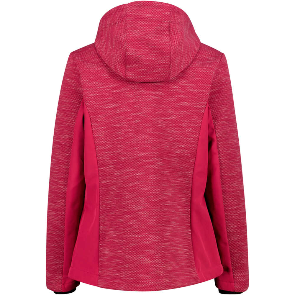 Cmp chaqueta softshell mujer WOMAN JACKET ZIP HOOD vista trasera