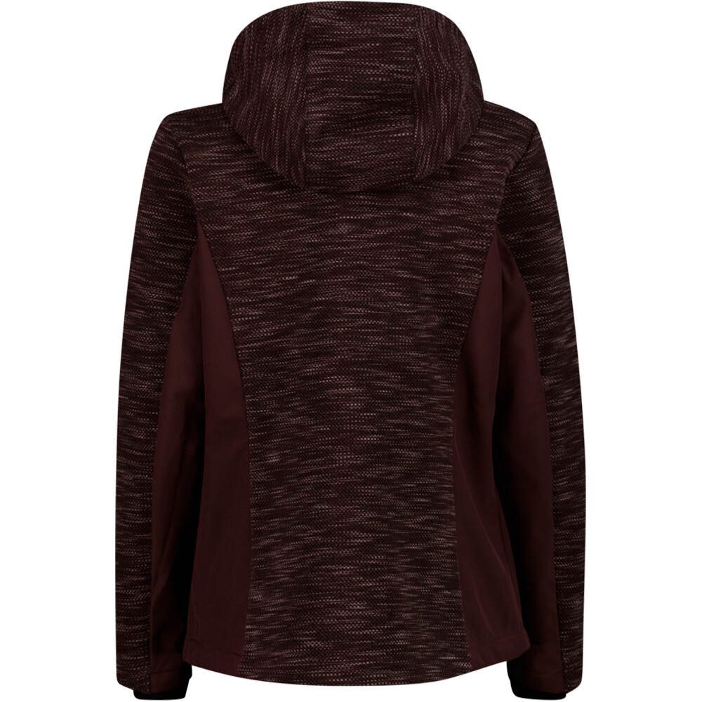 Cmp chaqueta softshell mujer WOMAN JACKET ZIP HOOD vista trasera